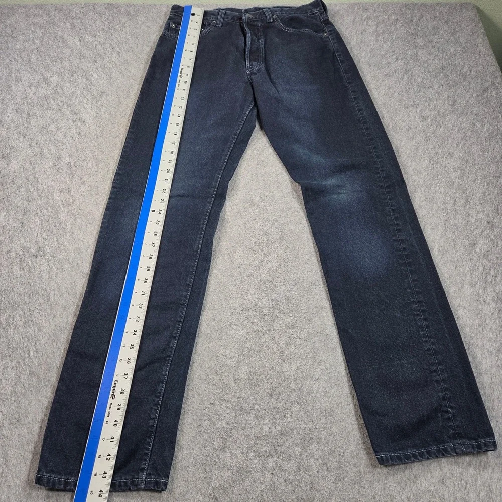 Vintage Levis 501 Original Fit Jeans Mens 31x33 (tag 32x34) Blue Button Fly